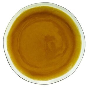 Assiette dessert en grès “Origine Moutarde” 21cm
