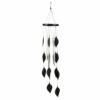 Carillon feuilles L 11,2 x P 11,2 x H 61,5 Aluminium et fer