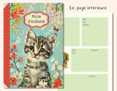 Cahier pour noter les perles de vos enfants  – 48 pages
