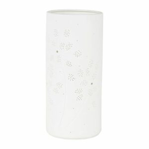 Lampe blanche “Fleurs blanches” 25 X 11cm