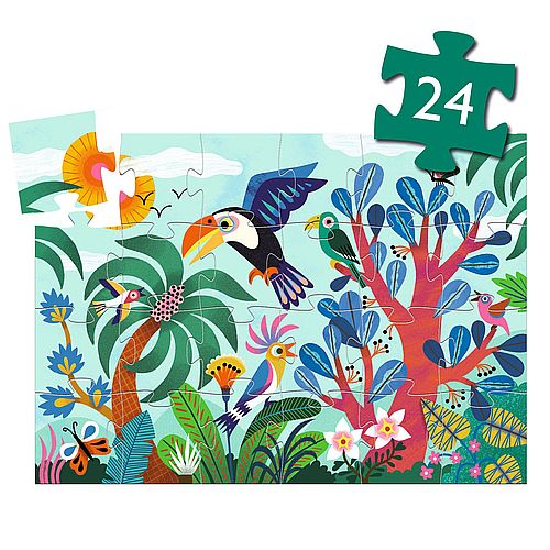 Puzzle 24 pièces « Coco le Toucan » Djeco