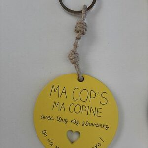 Porte clés “Ma Cop’s Ma copine” création Sophie Janière