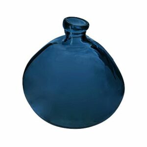 Vase bouteille Dame Jeanne bleu 23cm