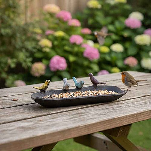 Mangeoire Arc en ciel gourmand 25x11x6cm