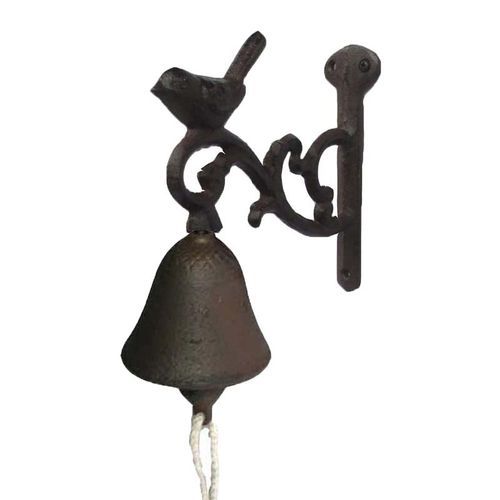 Cloche de Porte en Fonte Oiseaux