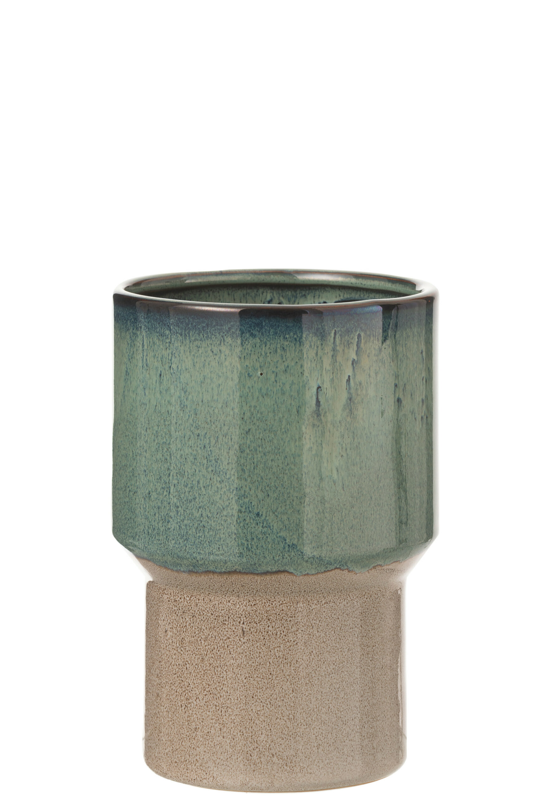 Vase bleu en céramique 15,50 X 15,50 X 23cm