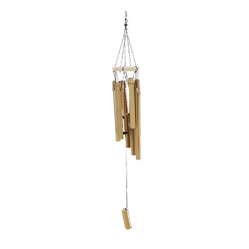 Carillon bambou Dimensions du produit en cm L 7,5 x P 7,5 x H 33 Matériau Bambou, bois d’érable, polyester