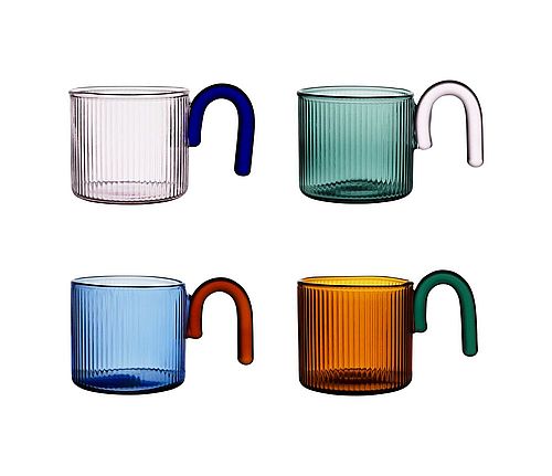 TASSE CAFE X4 BTE COLOREA MULTICOLORE 10CL