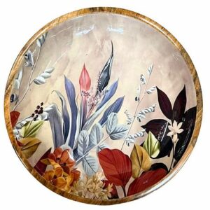 Coupe en Manguier 38cm Feuilles