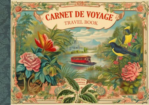 Grand carnet illustré Voyage  – 21×15 cm – 48 pages