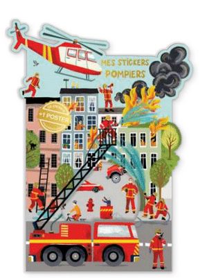 JEU STICKERS + Pompiers Dimension du poster : 41X29cm