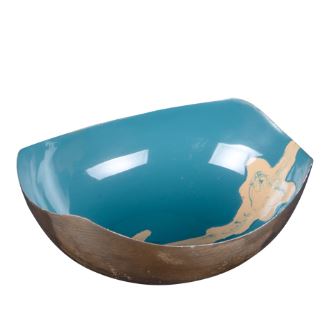 Coupelle en métal Venizia bleue