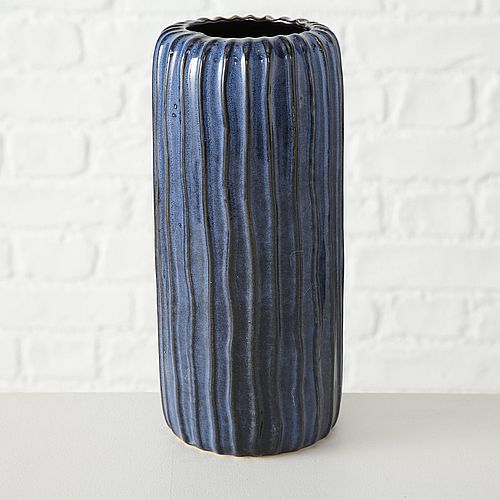 Vase “Aquarell” Bleu 24cm droit