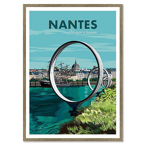 Nantes Hangar à Bananes – Poster affiche – image encadrée