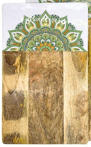 Planche Mandala 41 x 25 x 2cm en Manguier