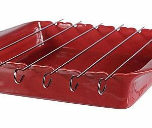PLAT A FOUR AVEC BROCHETTES BBQ CARMIN