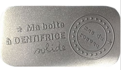 Boite de transport en aluminium pour dentifrice