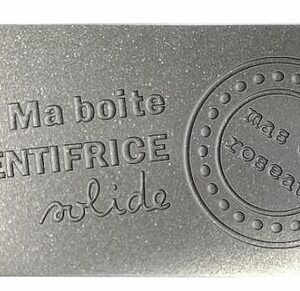 Boite de transport en aluminium pour dentifrice