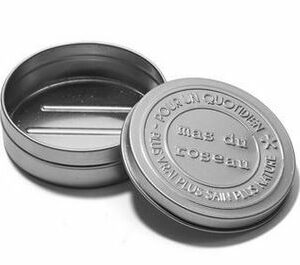 Boîte à savon en aluminium Diamètre 7,5 cm