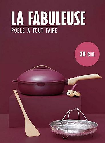 LA FABULEUSE POÊLE 28 cm – 1 à 8 personnes Rubis