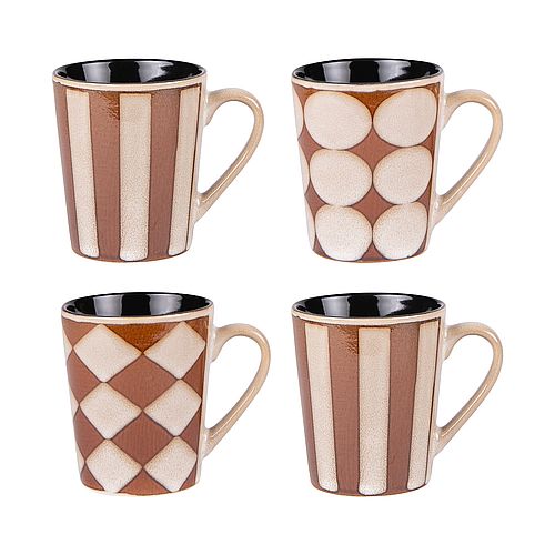 Coffret 4 MUGS 40CL SHELBY