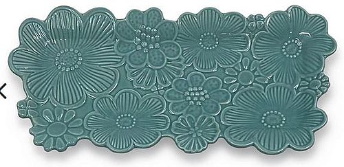 Plat Jonas bleu givré mini L13 P26,8 H2cm