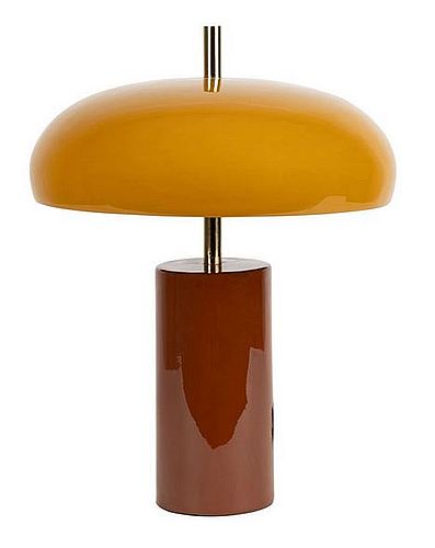 Lampe Arty Brun+Moutarde Dimension 9,50 x 30 x H 40cm Fer