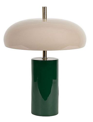 Lampe Arty Emeraude +Écru Dimension 9,50 x 30 x H 40 cm en  Fer