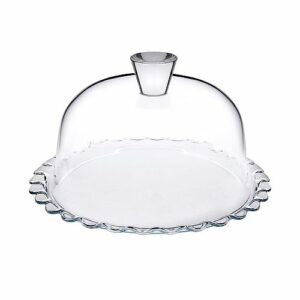 PLAT PATISSERIE + CLOCHE  D26.4 H15