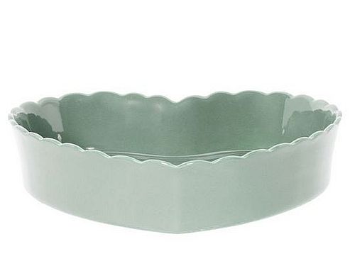 PLAT A GATEAUX CHARLOTTE 24 X 24CM  Vert d’eau