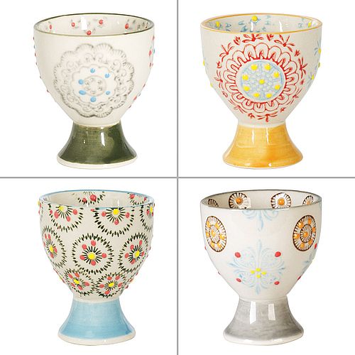 Coffret de 4 coquetiers Bohème