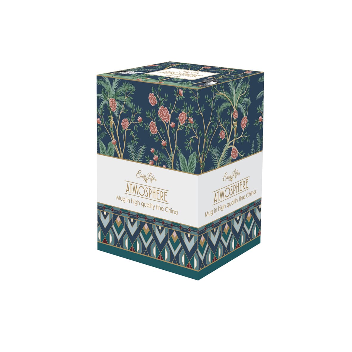 Mug de 600 ml en porcelaine, dans une boîte colorée MANDALAY