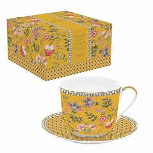 Déjeuner en porcelaine 60cl Magie d'orient ocre