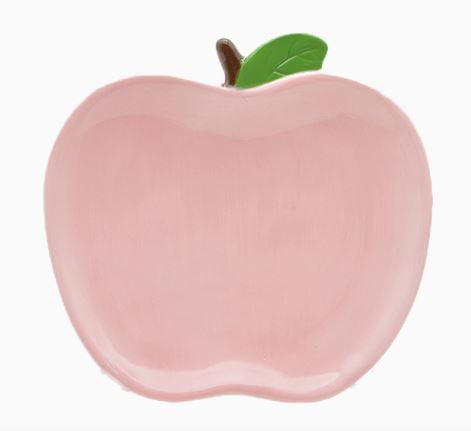 Assiette pomme rose D15,7 H2,1cm