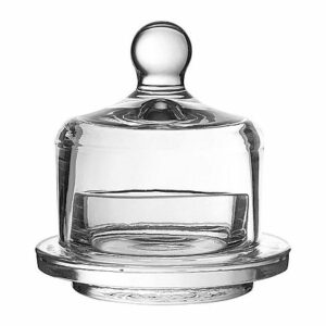 BEURRIER ROND ALPHE D8.5XH8.5CM VERRE