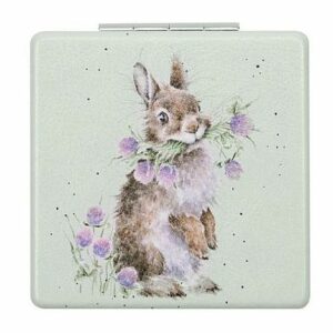 Miroir compact lapin