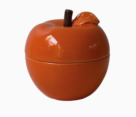 Bougie pom’ glow orange salvia D9,8 H10,2cm