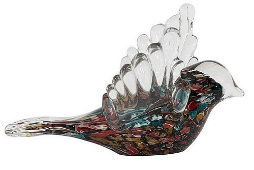 DECO MOINEAU SERIN MULTICOLORE 15.5X11XH9.5CM