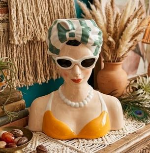 Cache pot tête Capri