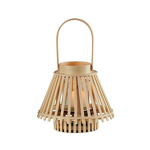 Lanterne en bambou naturel ajouré
