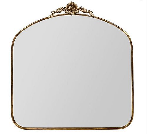 MIROIR CHARME DORE 82X89.5CM FER+MIROIR