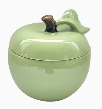 Boîte pomme matcha D16,7 H17cm
