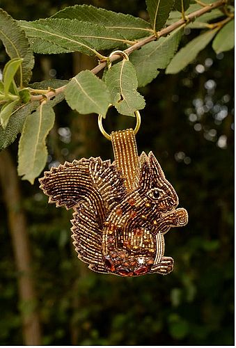 Porte-clés ou bijou de sac Ecureuil