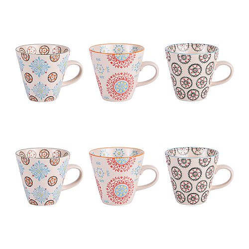 Coffret 6 tasses Bohème 17 cl