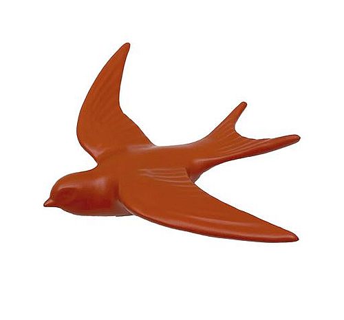 Déco Oiseau terracotta L14 P4 H16,8cm