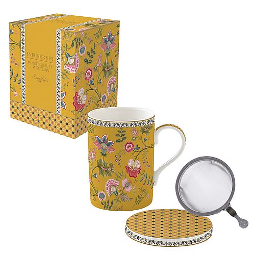 Tisanière avec filtre inox 35cl Yellow