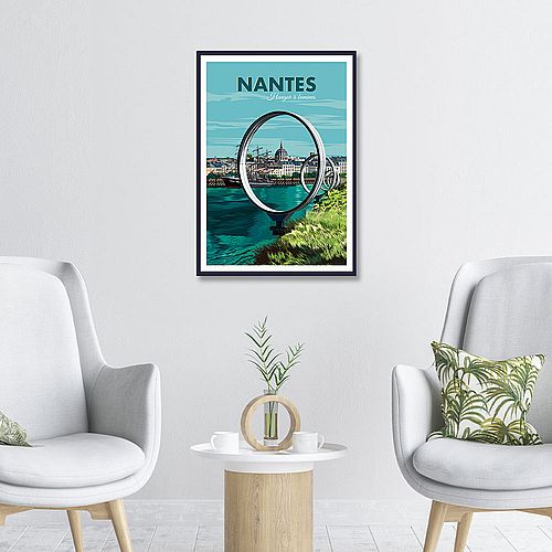 Nantes Hangar à Bananes – Poster affiche – image encadrée