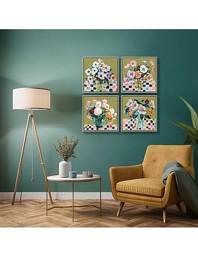Toile encadrée Bouquet 40 x 40cm