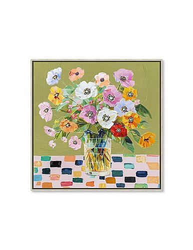 Toile encadrée 60 x 60cm Bouquet