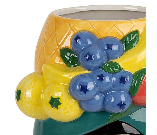 Dimension : 19 x 4.5 x H24cm Poids : 0.68 Kg Matière : Grès / Stoneware Couleur : Kaki / Khaki